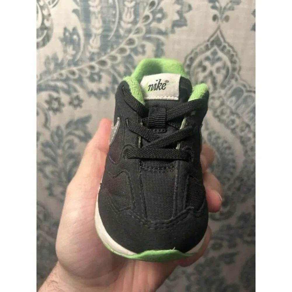 AIR MAX DAWN TODDLER SNEAKERS BLACK/CHROME‎ GREEN STRIKE CHILDREN UNISEX SHOE 5C